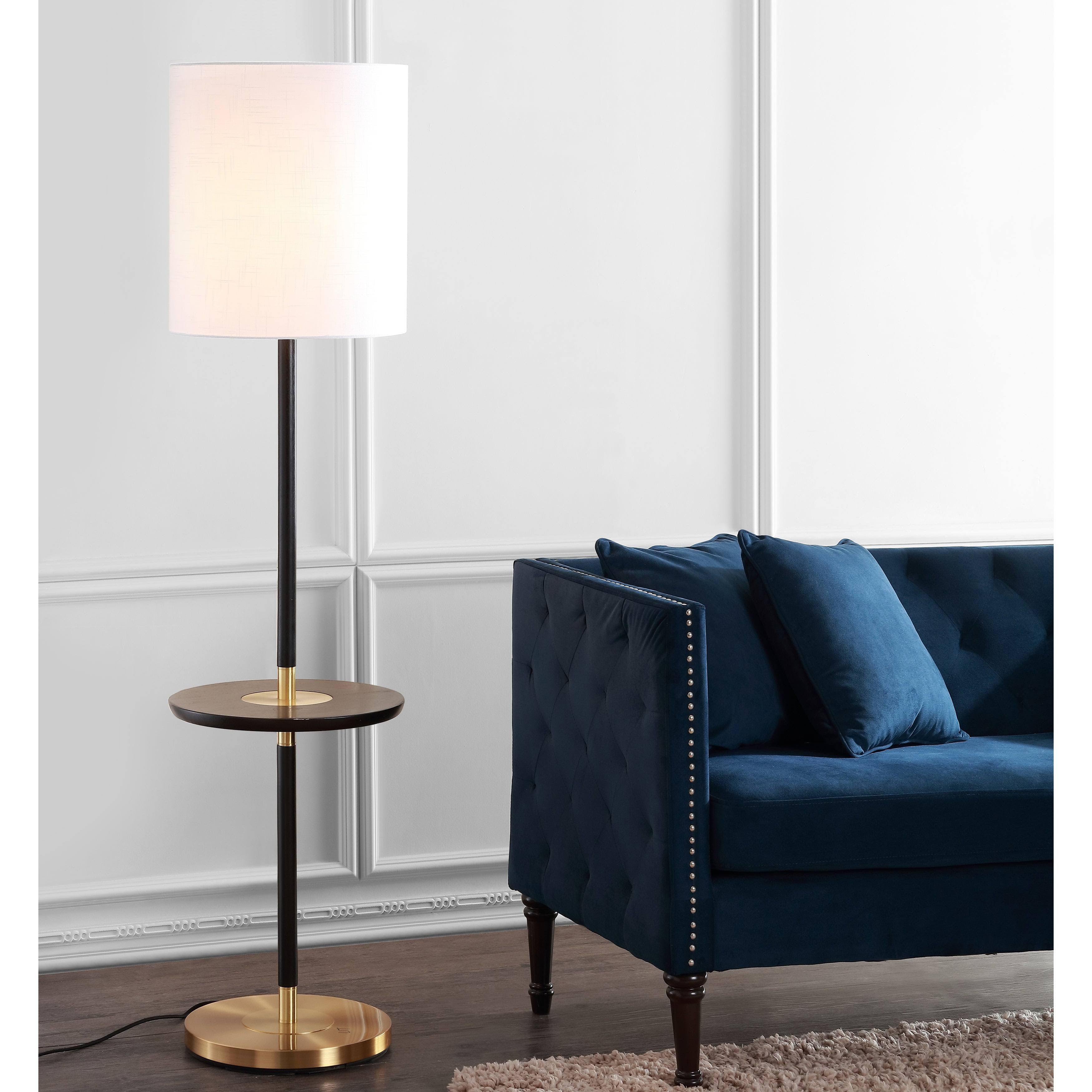Safavieh Janell 65x22 End Table Floor Lamp - Black