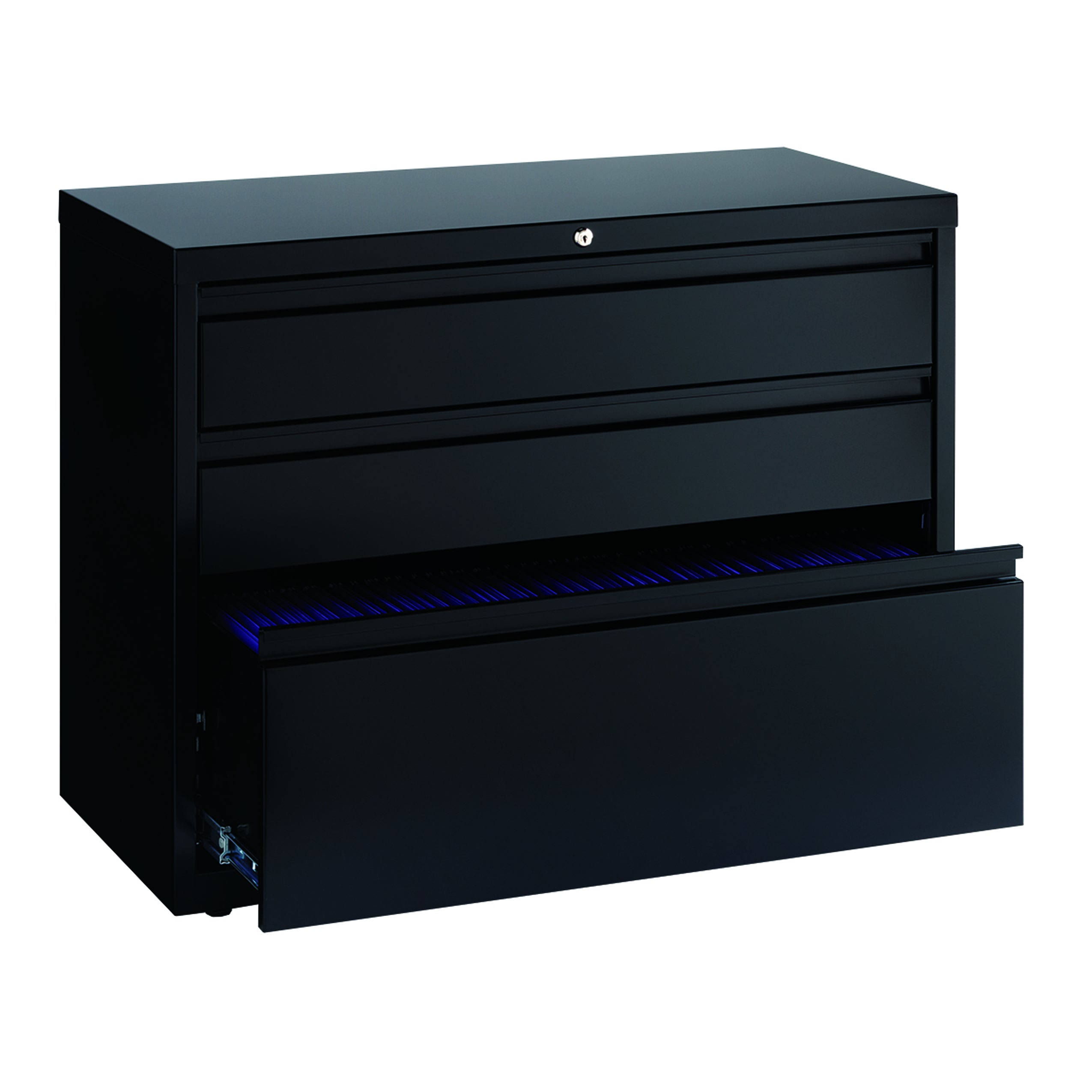 Hirsh HL8000 3-Drawer Lateral 36-Inch Storage File Cabinet (Black)