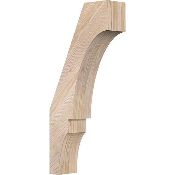 Ekena Millwork 3 1/2x22W x 10x22D x 22x22H Balboa Smooth Brace, Douglas Fir