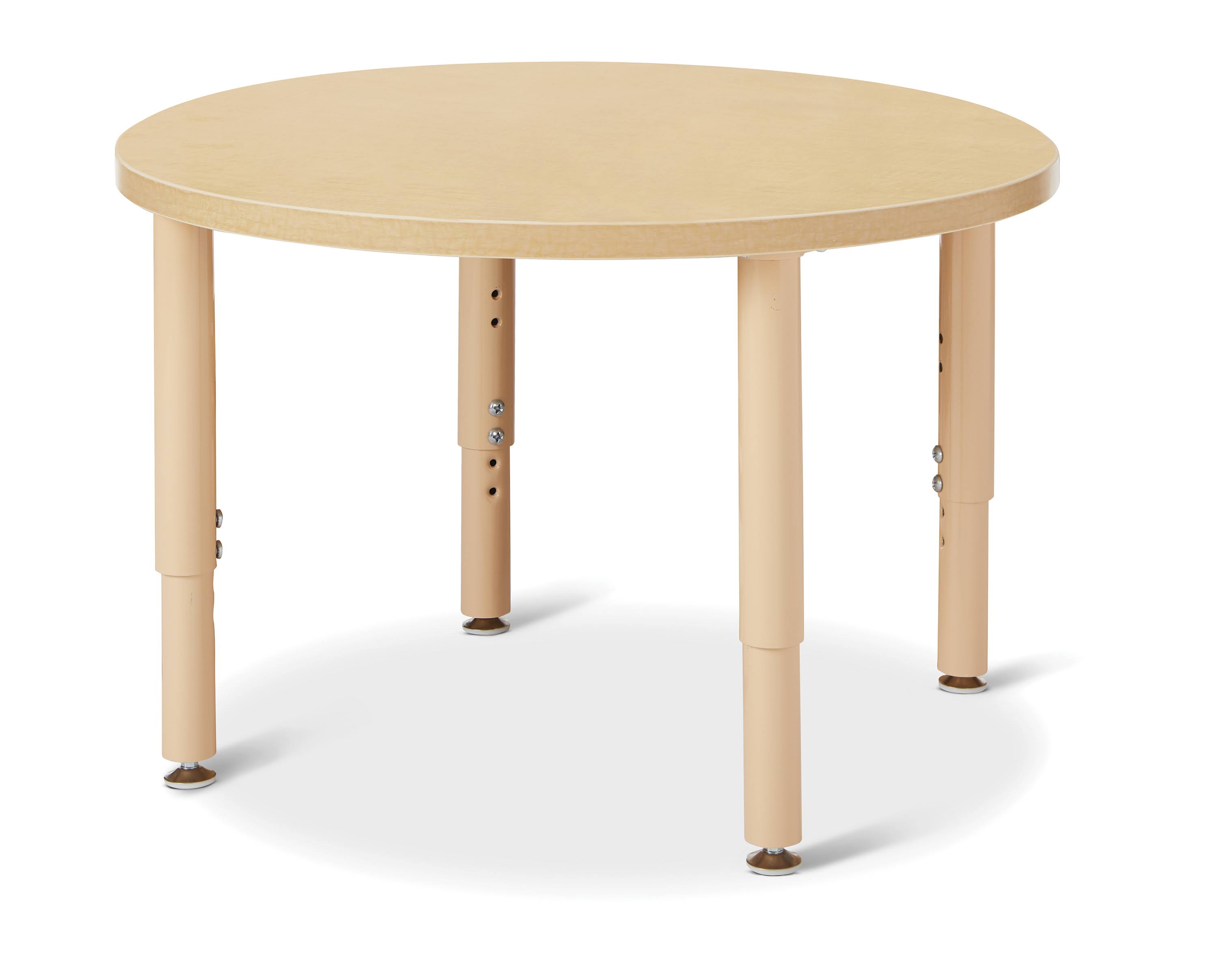 Jonti-Craft Purpose+ 36x22 Round Activity Table, Maple (6262JCP251)