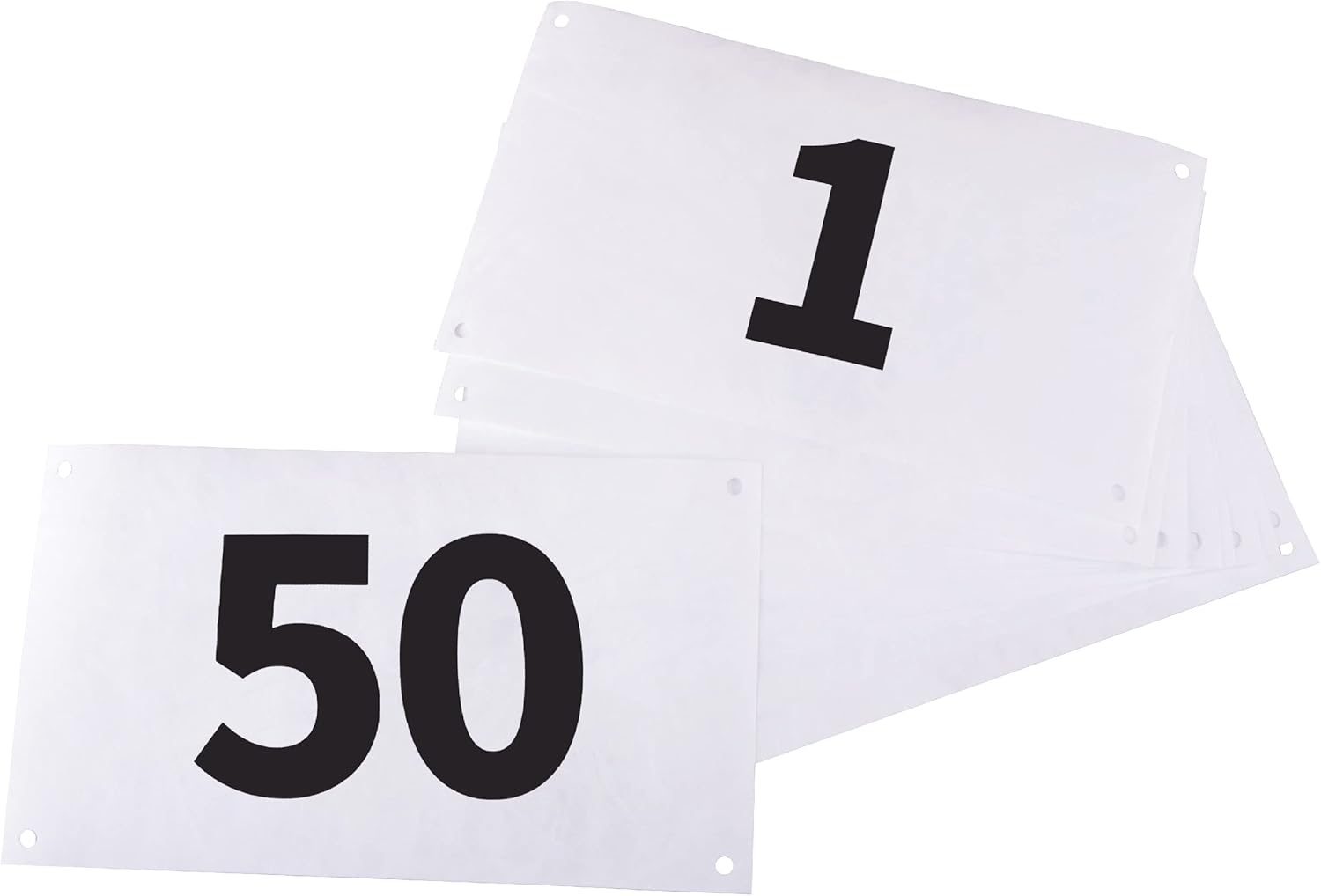 Azarxis Running Bib Competitor Numbers with Safety Pins, Tyvek Tearproof Waterproof 4