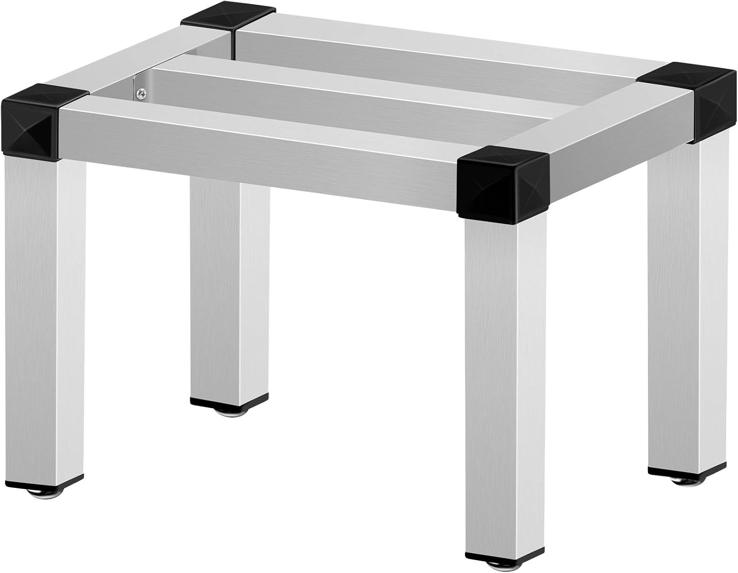 VEVOR Aluminum Dunnage Rack, 18'' x 12'' Commercial Floor Food Shelf, 12'' Off The Floor, 1000lbs Capacity Aluminum Storage Rack, Commercial Food Service Storage in Restaurant, Kitchens, Shops Pack of 2