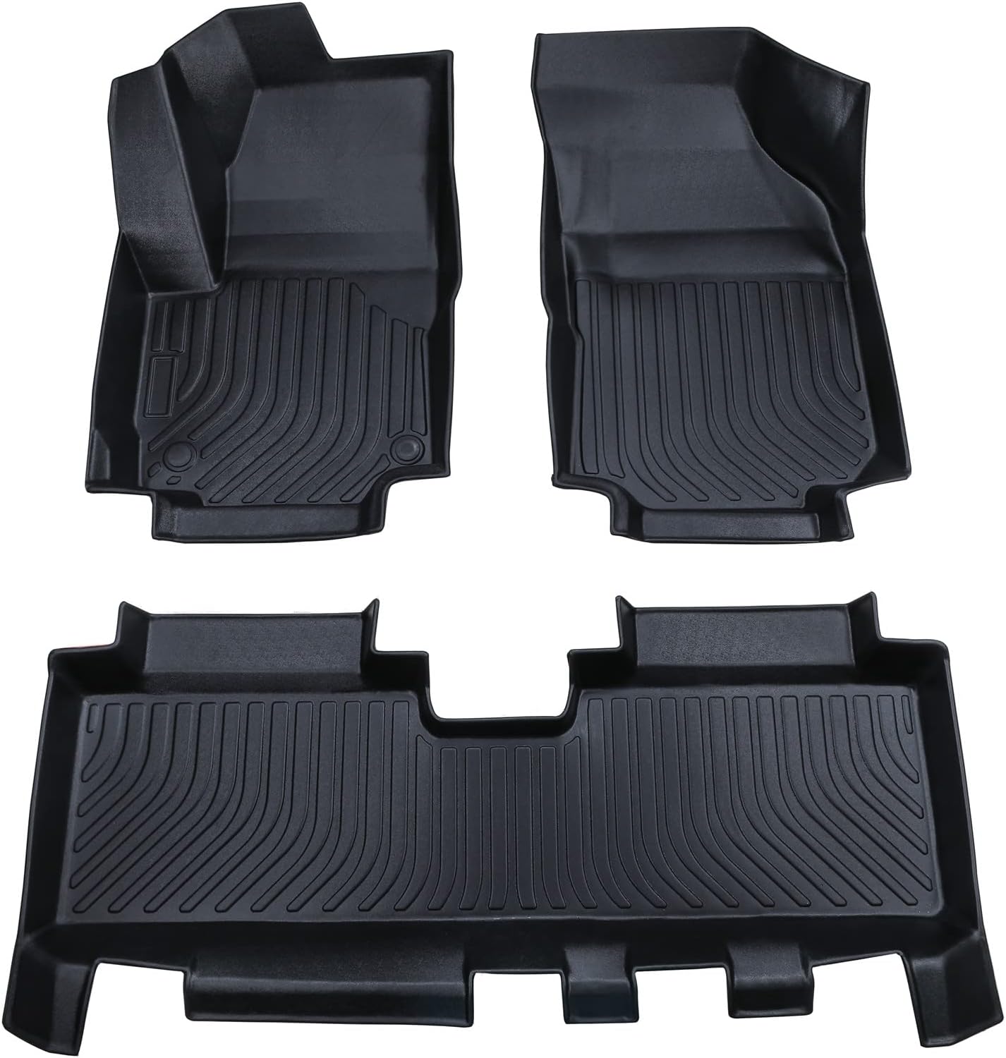 WQHPSM Floor Mats Custom Fit for 2018-2022 Chevrolet Equinox,All Weather Guard Floor Mats Floor Liners, Waterproof TPE Car Mats,2 Row Full Set,Black