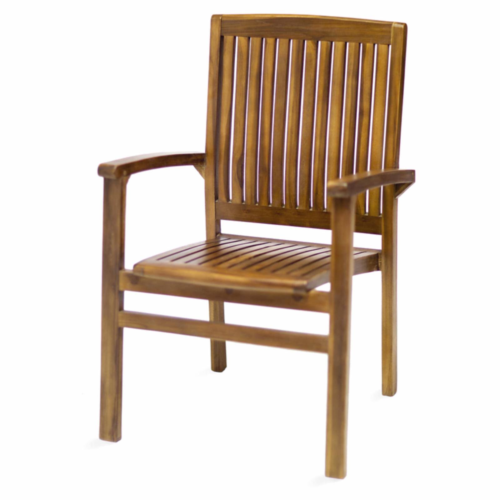 All Things Cedar TD24 Teak Stacking Chair - Cedar