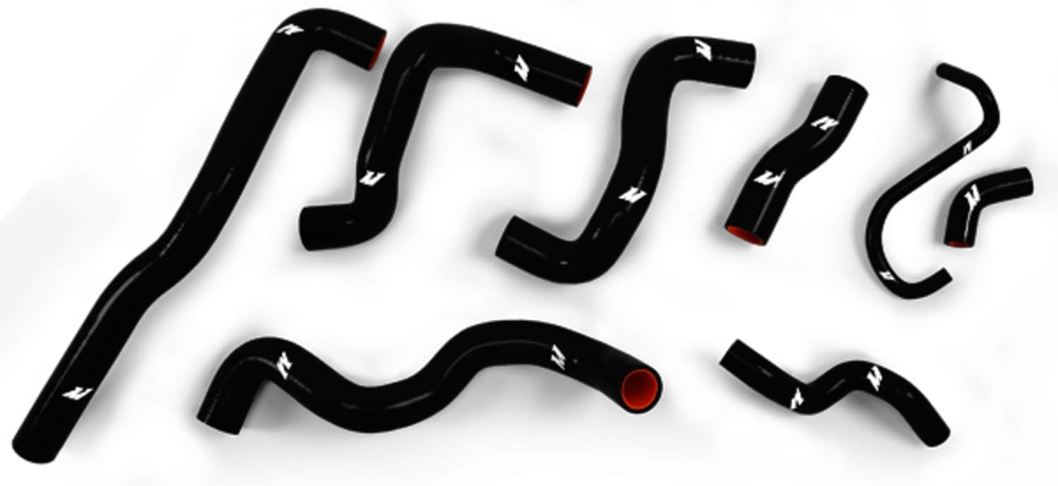 Mishimoto MMHOSE-TINY-07BK Silicone Radiator Hose Kit Compatible With Mini Cooper S 2007-2011 Black