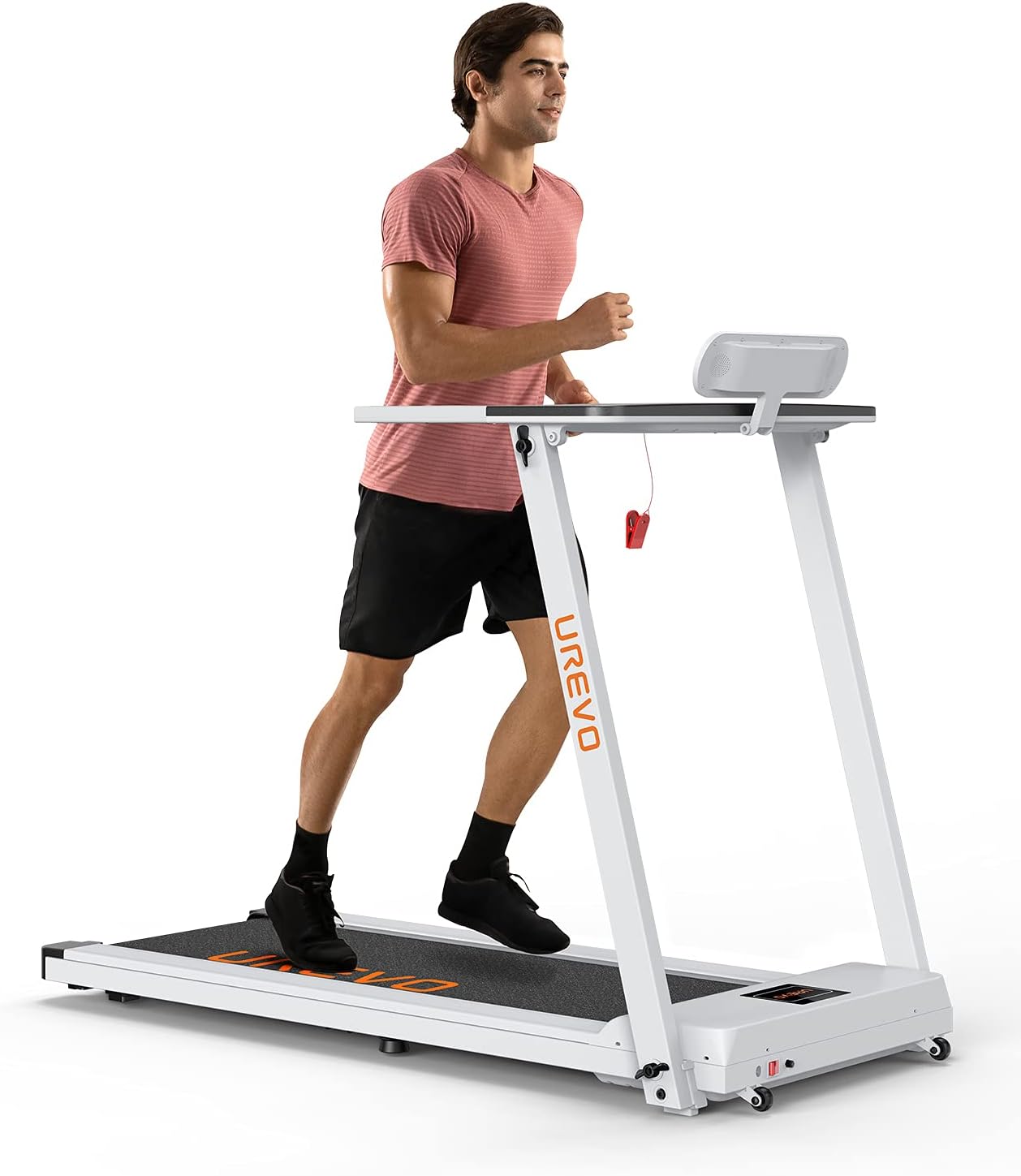 UREVO Treadmills for Home, Max 3.0 HP Folding Treadmills for Running and Walking Jogging Exercise with 12 Preset Programs, Tracking Pulse, Calories - 2021 Updated Version