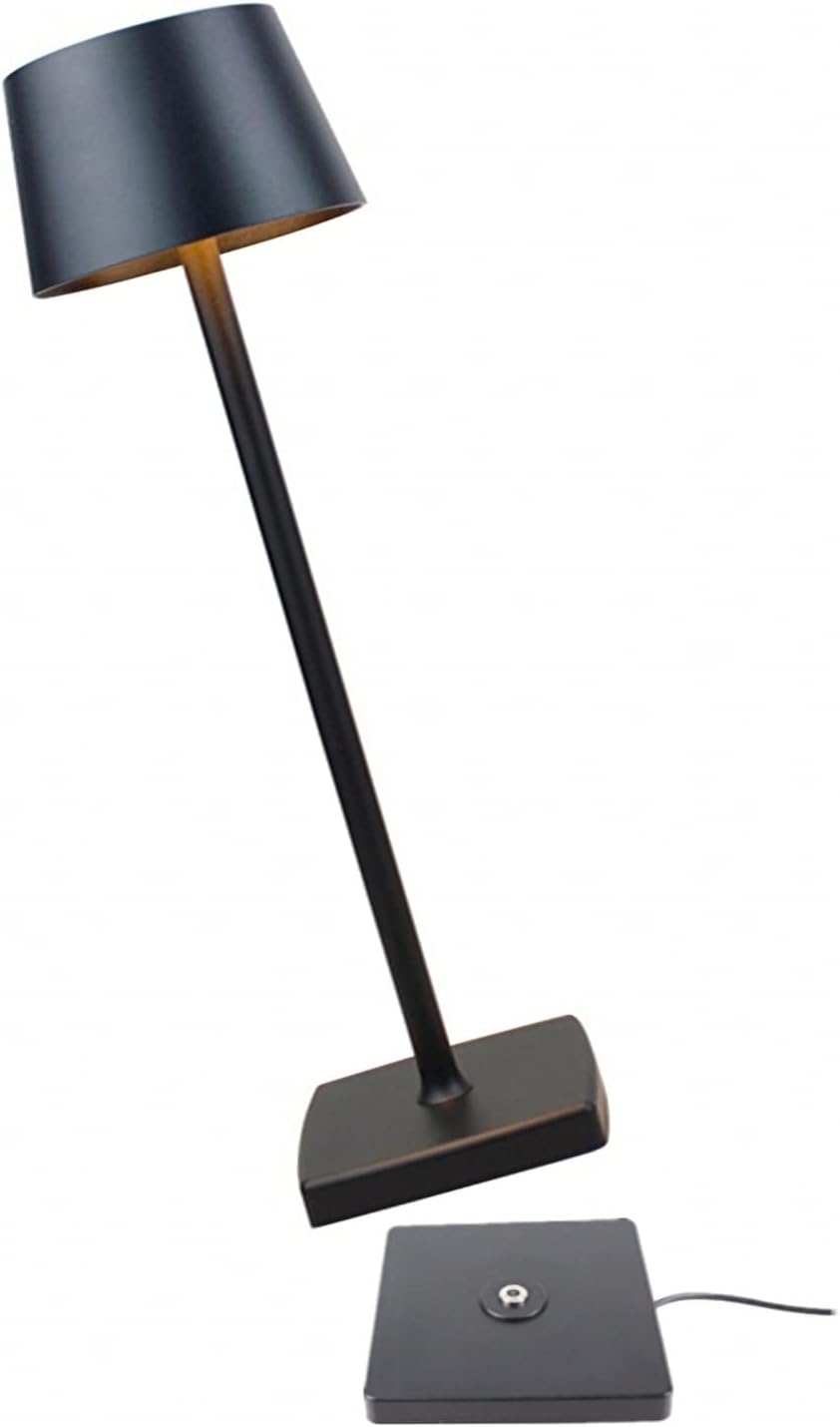 New Rechargeable LED Desk lamp, Three Modes, Portable Desk lamp with Eye Protection Function, Used in Bars/Restaurants, etc. Black