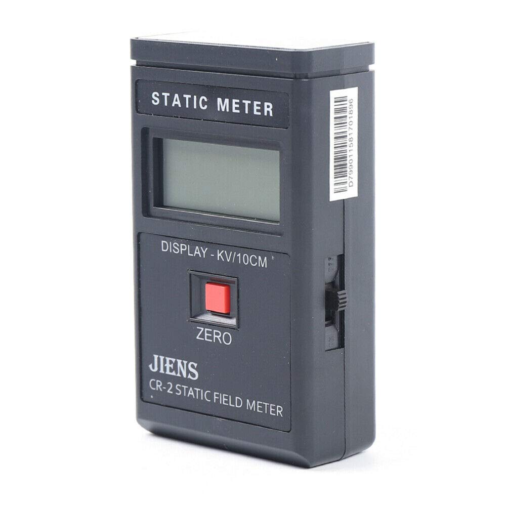 Portable Electrostatic Field Meter EMF Meter Handheld Static Surface Resistance Tester -200~+200KV, Digita Static Field Meter, with a Storage Bag
