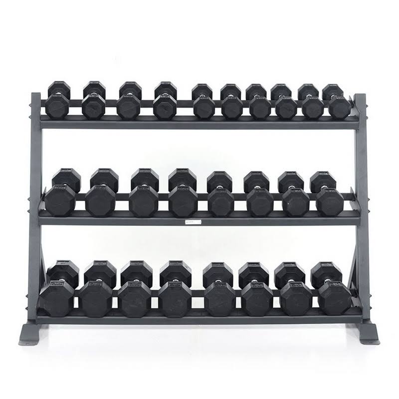 Power Systems Granite Series Horizontal Dumbbell Rack Three Tier 4 Box Item 27835