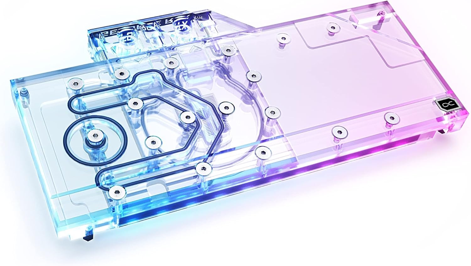 Alphacool Eisblock Aurora GPX-N GPU Water Block with Backplate, Reference RTX 3070, Plexi