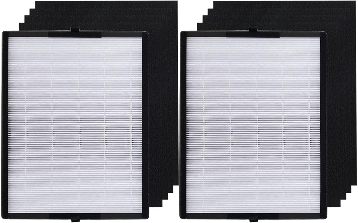 PUREBURG 2-Pack Replacement TRUE HEPA Filter Set Compatible with Alen BreatheSmart Air Purifier 45i / Flex , Part Number: B4-Fresh / FL40-Silver-Carbon Pack of 2