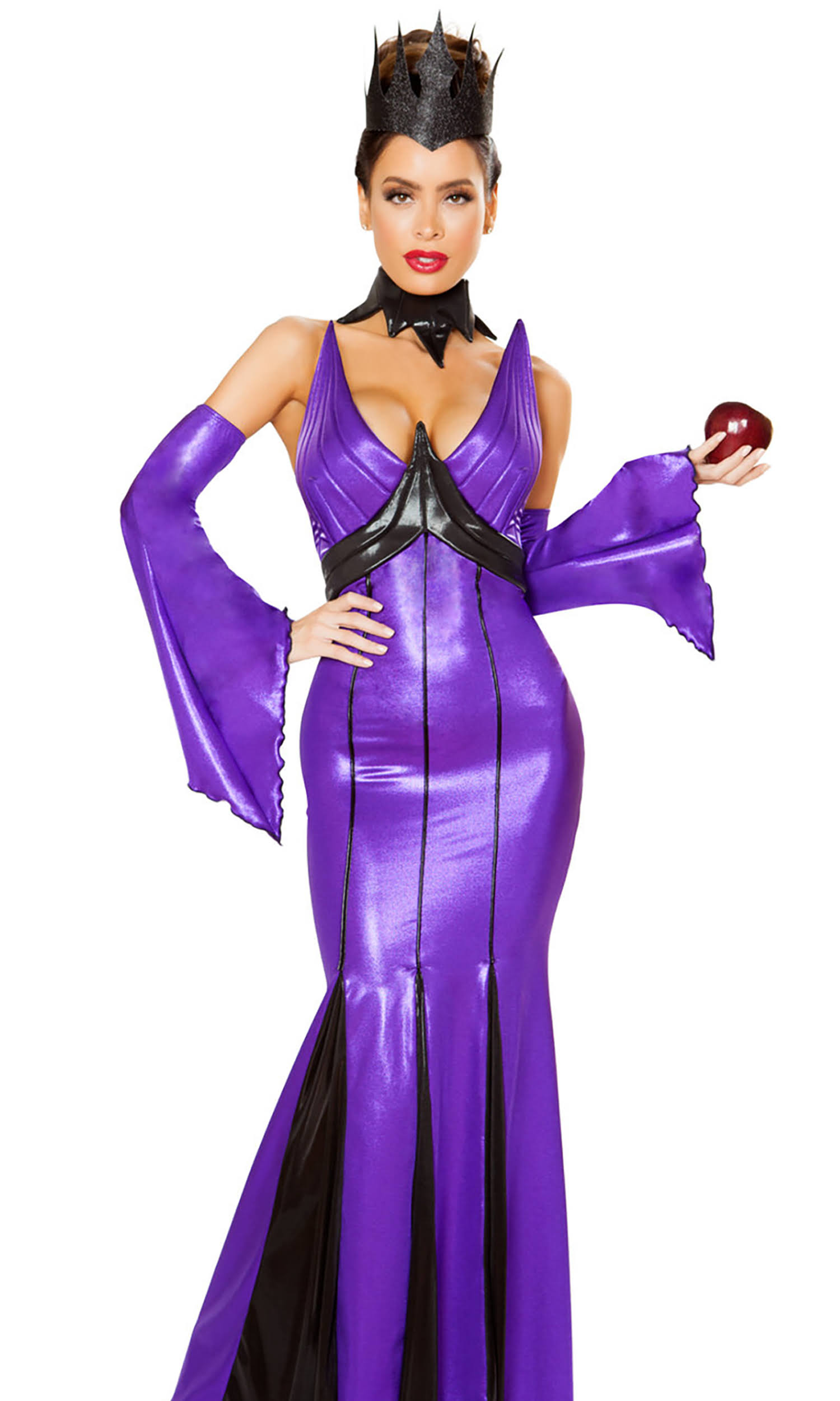 Wicked Queen Costume Large / Purple/Black