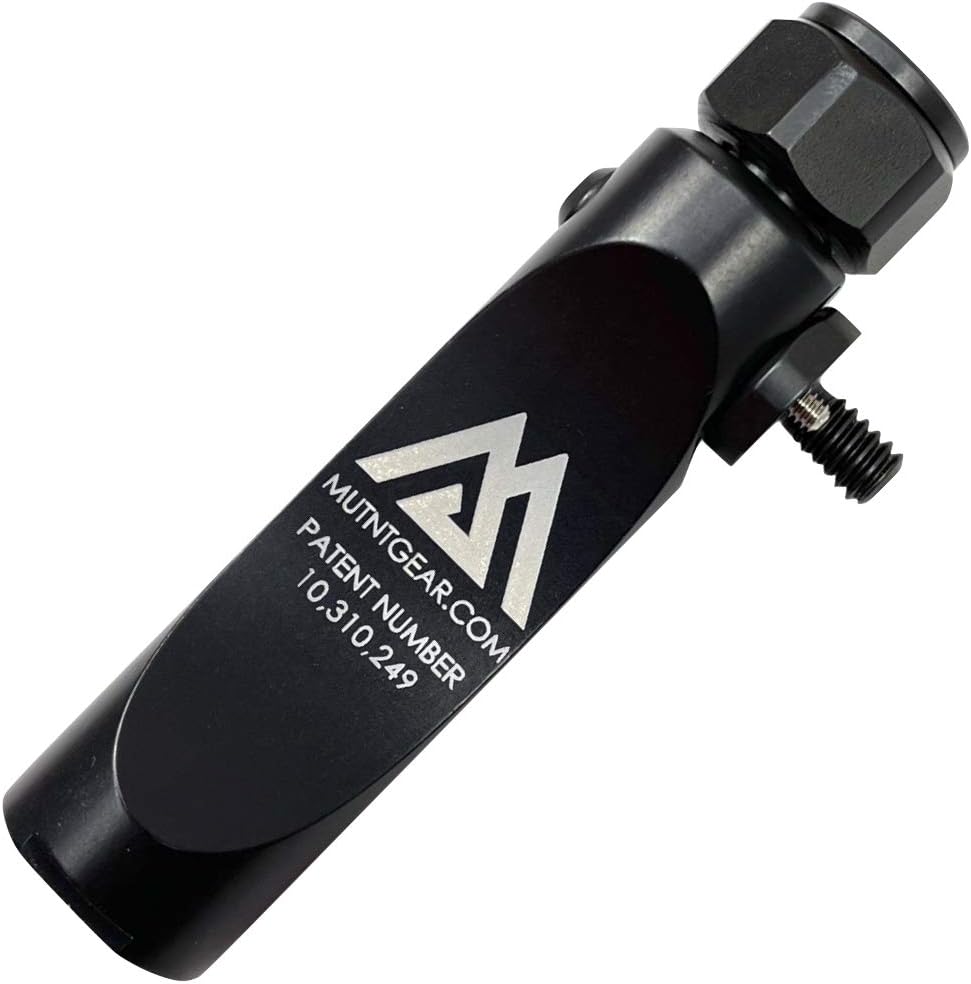 Mutnt Binocular Tripod Adapter 1/4-20 Quick Detachable Mount (Black) Pack of 2