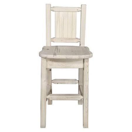 Abella Solid Wood 24x22 Counter Stool Loon Peak Color: Natural with Clear Lacquer