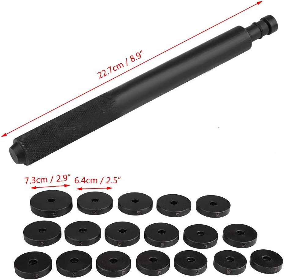 52-in-1 Custom Bushing Driver Set, Transmission Wheel Axle Bearing Race and Seal Installer, Remover, Press Tool Kit Fit for Car Repair