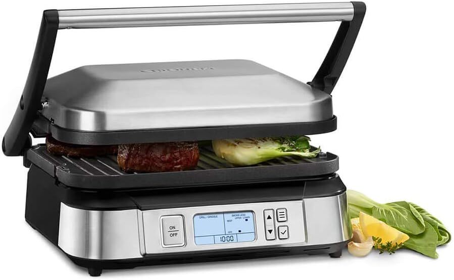Cuisinart GR-6S Contact Smoke-Less Mode Griddler, 11.5