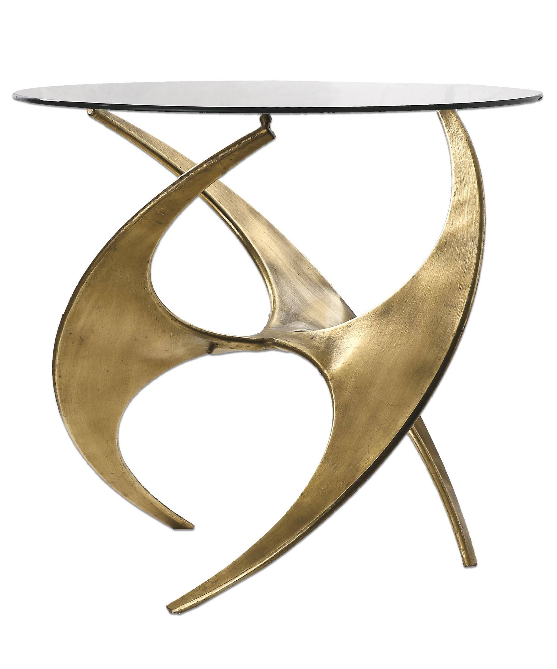 Uttermost Graciano Glass Accent Table