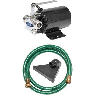 Superior Pump 90040 115 Volt TRANSFER Pump with 6-Foot Suction Hose, Black