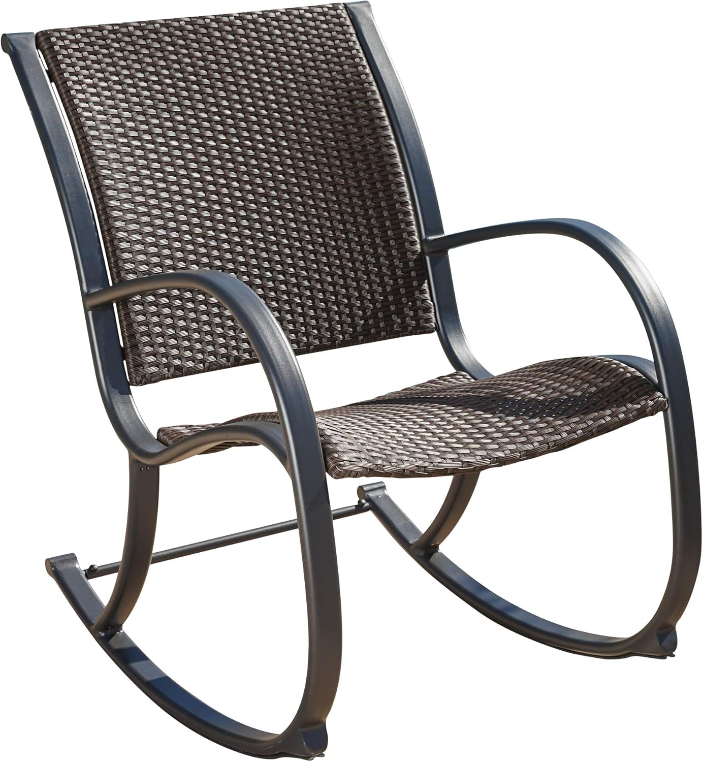 Christopher Knight Home Gracie'S KD Rocking Chair, Dark Brown Ridged