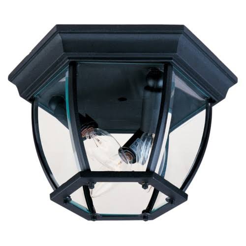 Maxim Cast Aluminum Outdoor Ceiling Light - 6.5h in., Black 1029BK