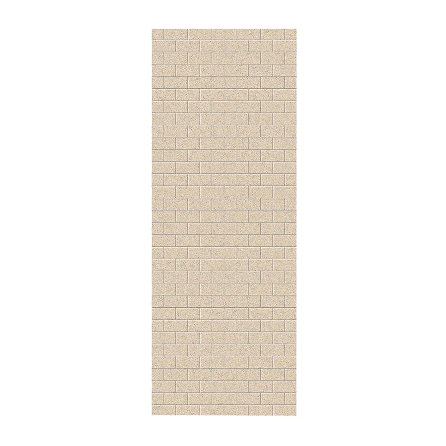 Swan Solid Surface 36-in x 96-in Shower Wall Panel in Bermuda Sand