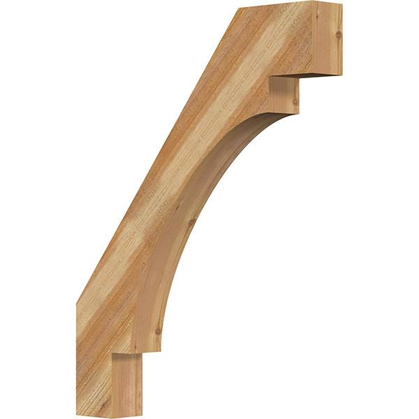 4x22W x 28x22D x 36x22H Merced Rough Sawn Brace, Western Red Cedar