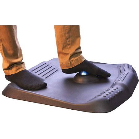 Ergonomic Anti Fatigue Mat for Comfortable Standing at Desk, Kitchen, Garage to Relieve foot, Knee and Back Pain, Black