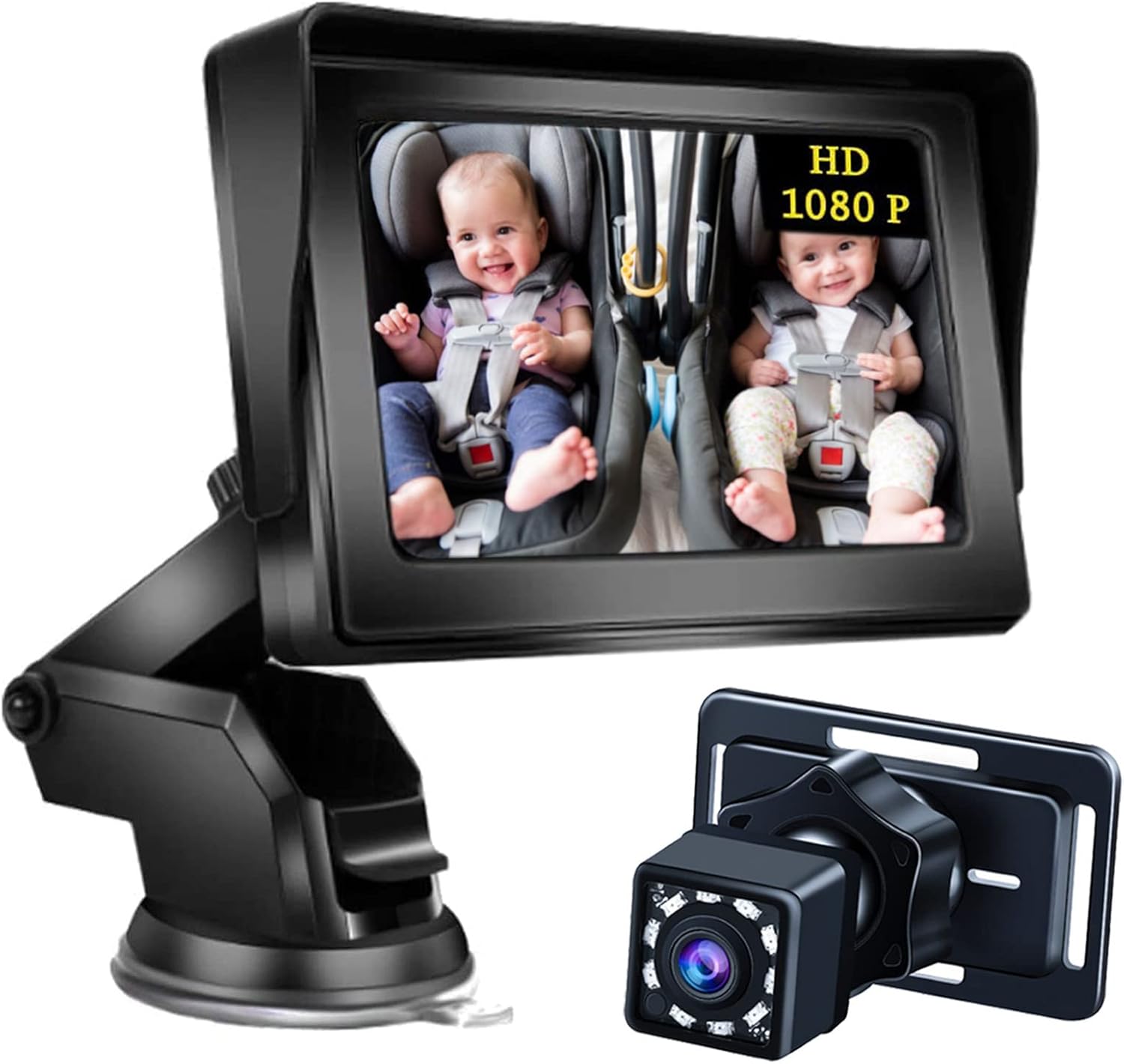 Gootus 1080P Baby Car Mirror | Baby Car Camera Monitor with 4.3