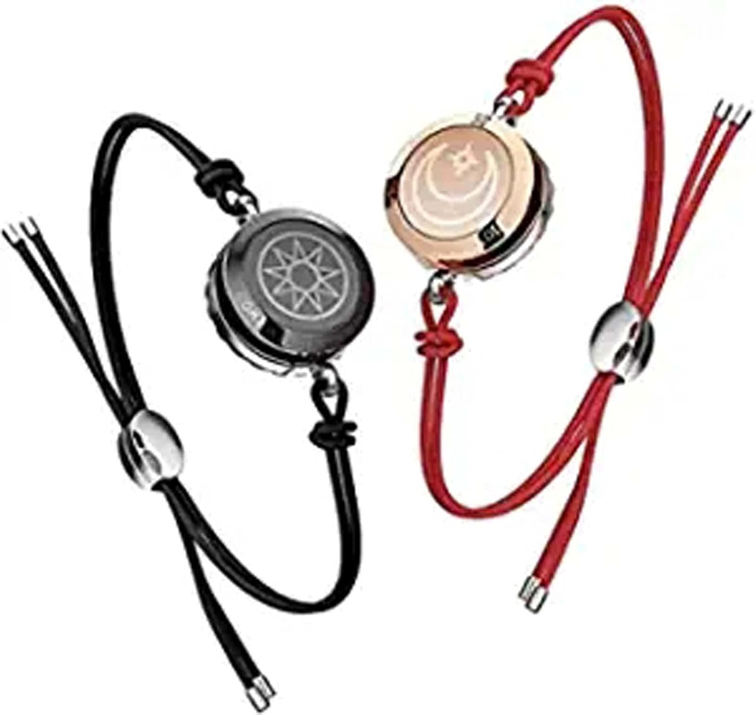 Long Distance Touch Bracelets Set of 2 - Custom Gift for Lover,Personalized His and Hers Couple Bracelets