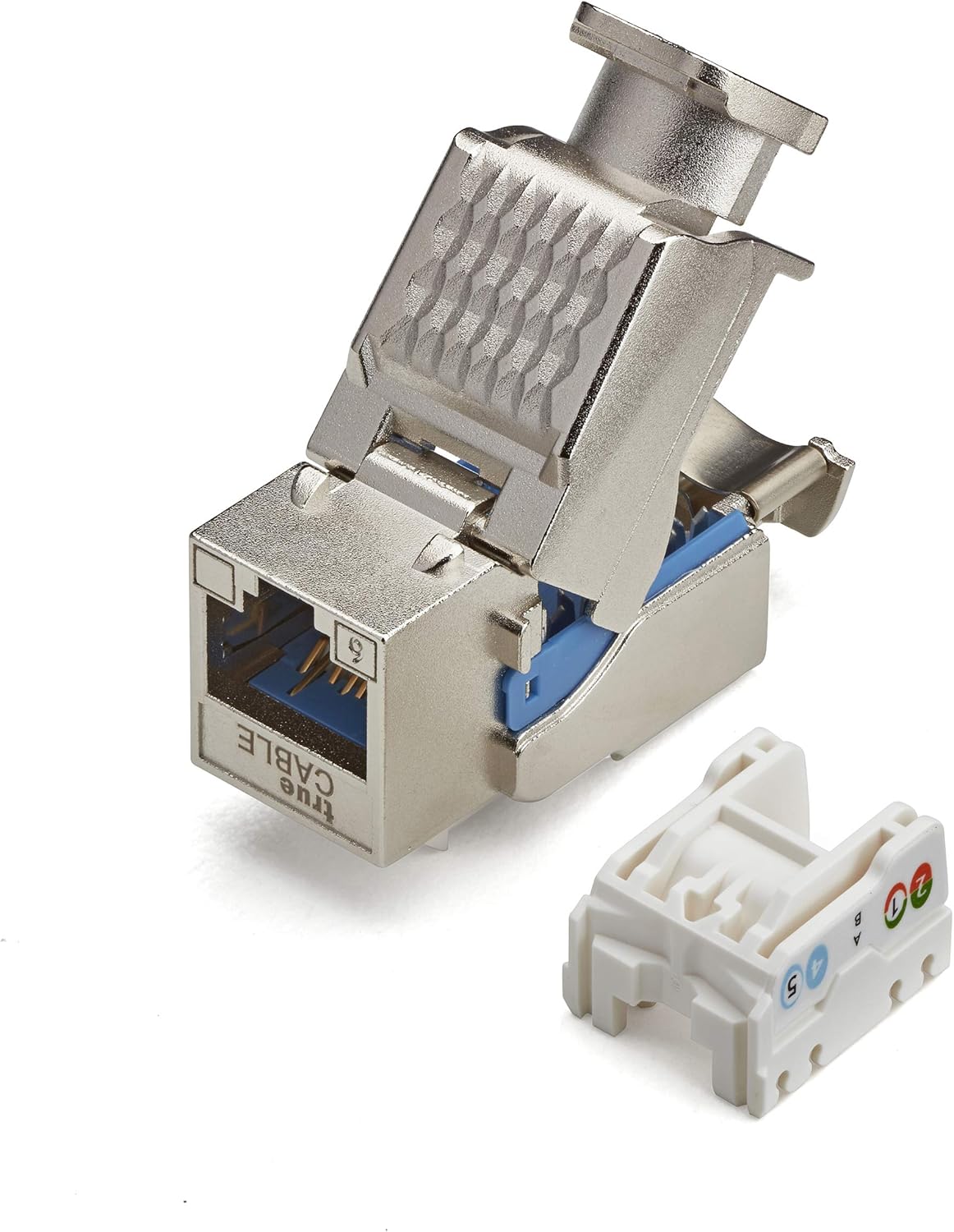 trueCABLE Cat6 Toolless Keystone Jack, Shielded (STP), UL Listed, ETL Verified, ANSI/TIA Certified, Modular RJ45 Female, 12 Pack Pack of 2