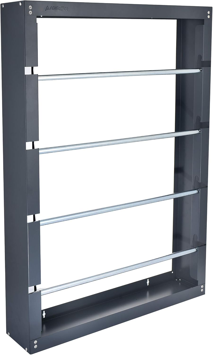 AdirPro Wire Spool Rack - Superior Strength Wire/Cable Dispenser - Conduit Display & Storage for Electrical Industrial & Retail Use (4 Rods, Grey)