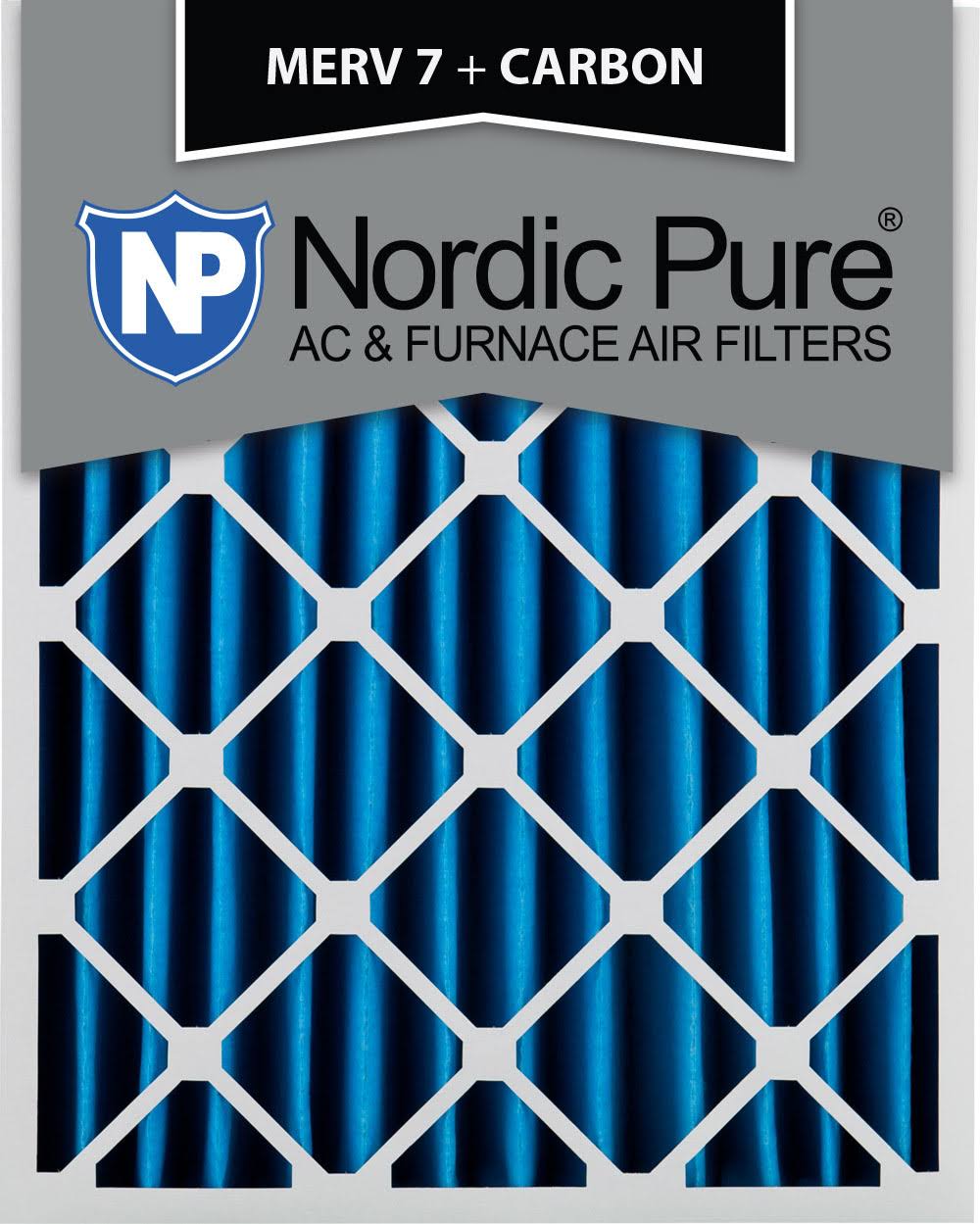 18x24x4 MERV 7 Plus Carbon AC Furnace Air Filters Qty 6
