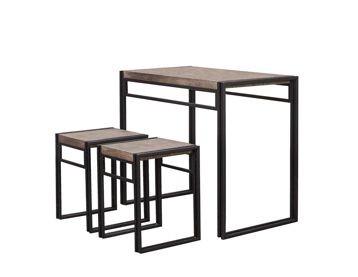 Sunset Trading Dawson Dining Set, Brown Gray/Black