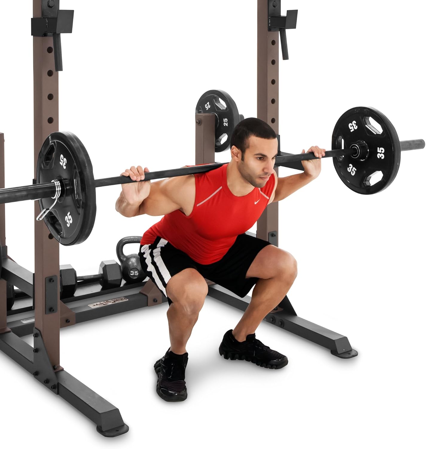 Steelbody Squat Rack Utility Trainer with Weight Storage Posts STB-98010