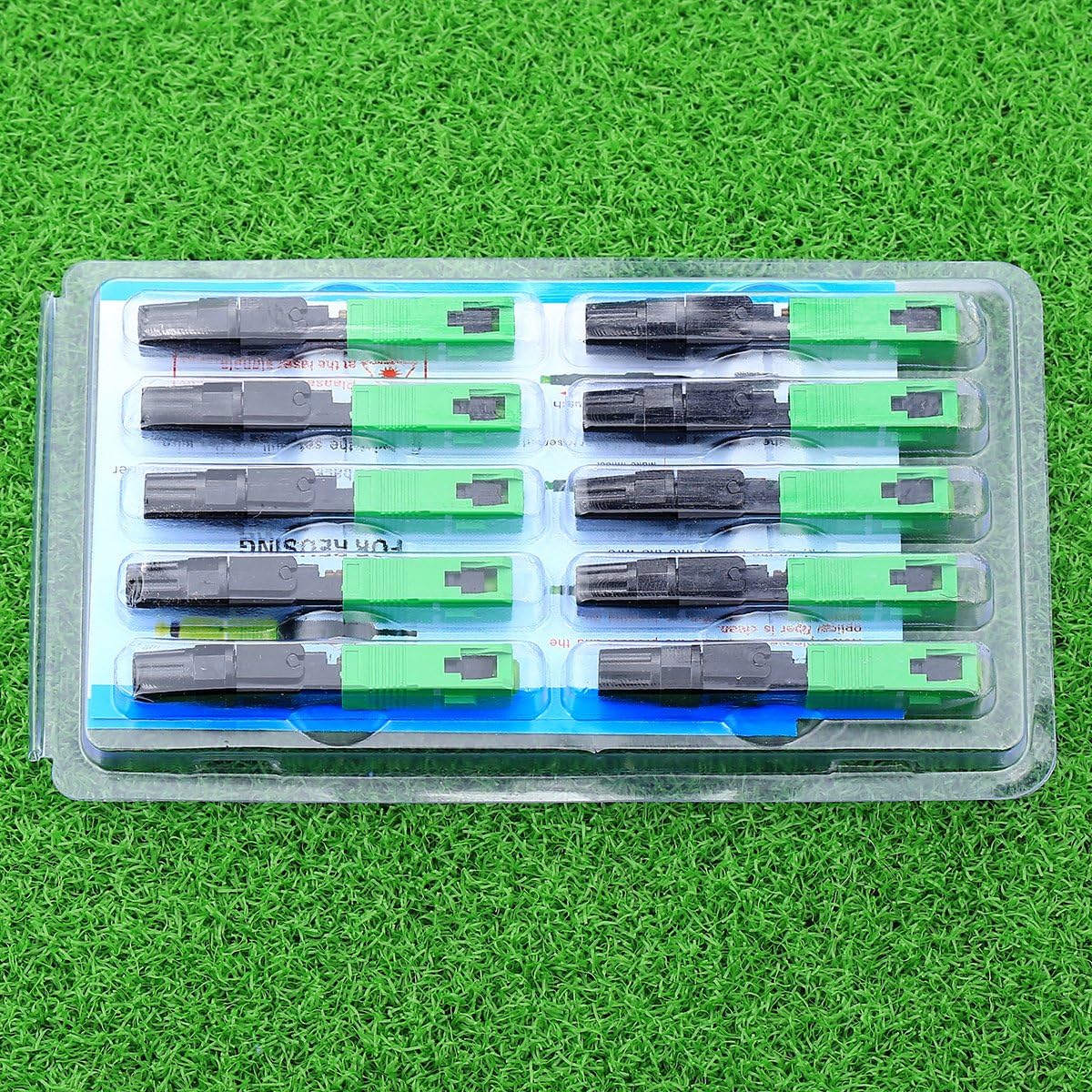 SC APC Fiber Optic Fast Terminators Cold Connector For CATV 100pcs Pack of 2