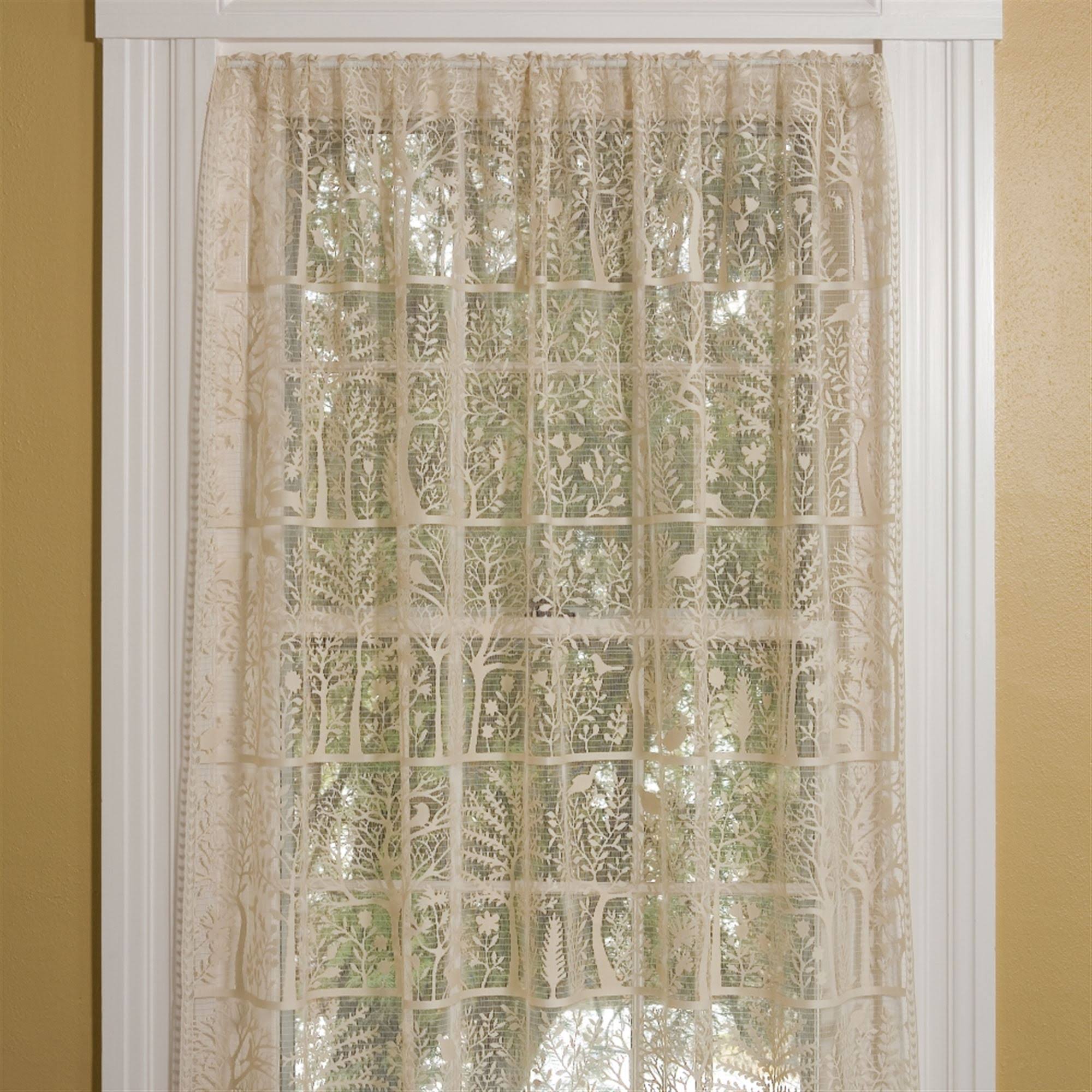 Heritage Lace 6315W-6084 60 x 84 in. Rabbit Hollow PANEL, White