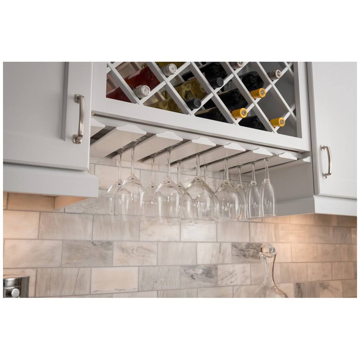 Hardware Resources SR36 Maple 36 inch Stemware Rack