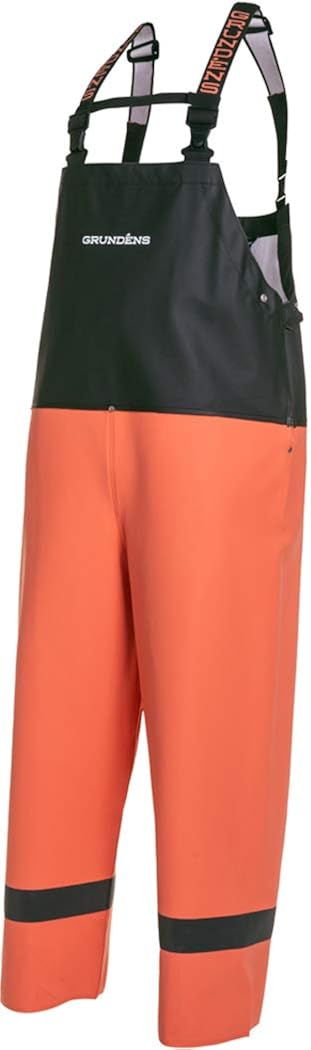 Grundens Balder 504 Bib Pant - Orange/Black - Large