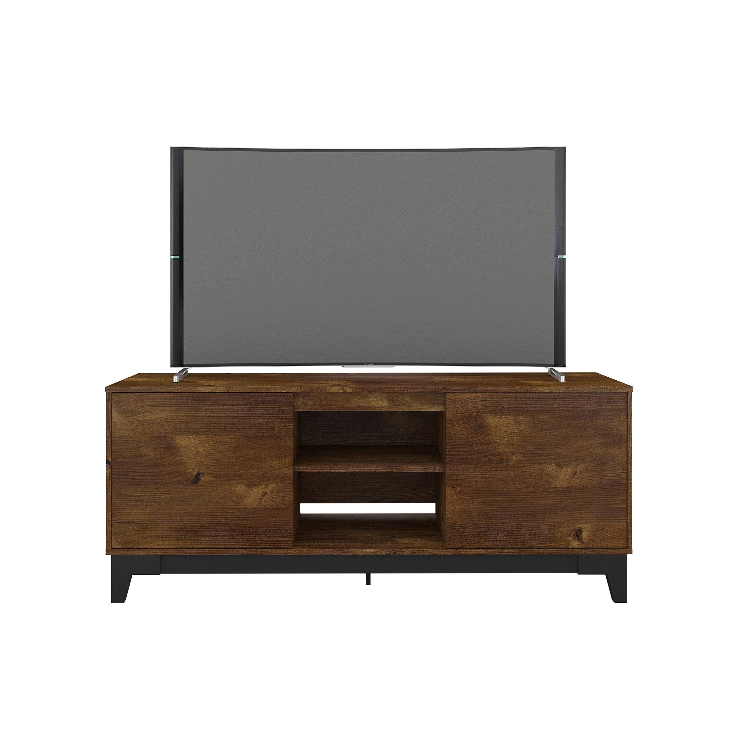 Nexera Rhapsody 63-Inch TV Stand - Nutmeg and Black