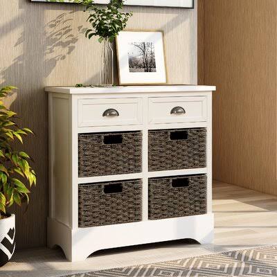 Emzar 2 Drawer Accent Chest Red Barrel Studio Color: White