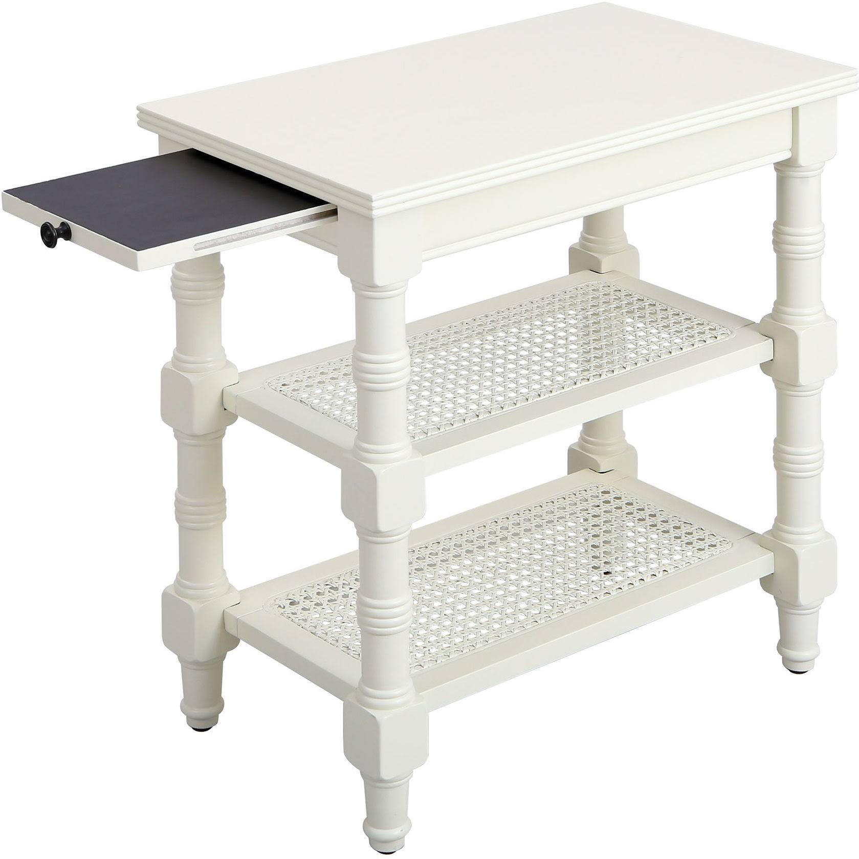 Stein World Seneca Falls Accent Table Antique White 76347