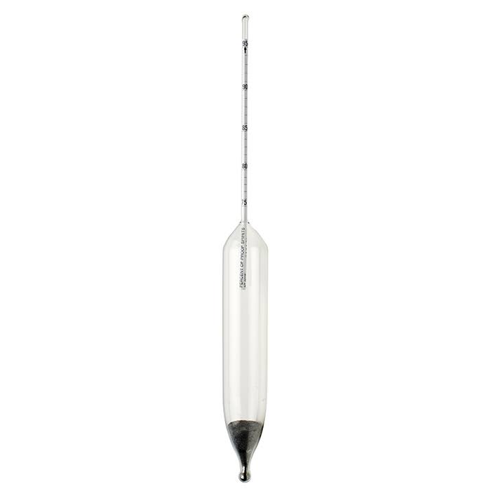 Bel-Art H-B DURAC 75/95 Percent Alcohol Proof, Ethyl Alcohol Hydrometer 61807-4000