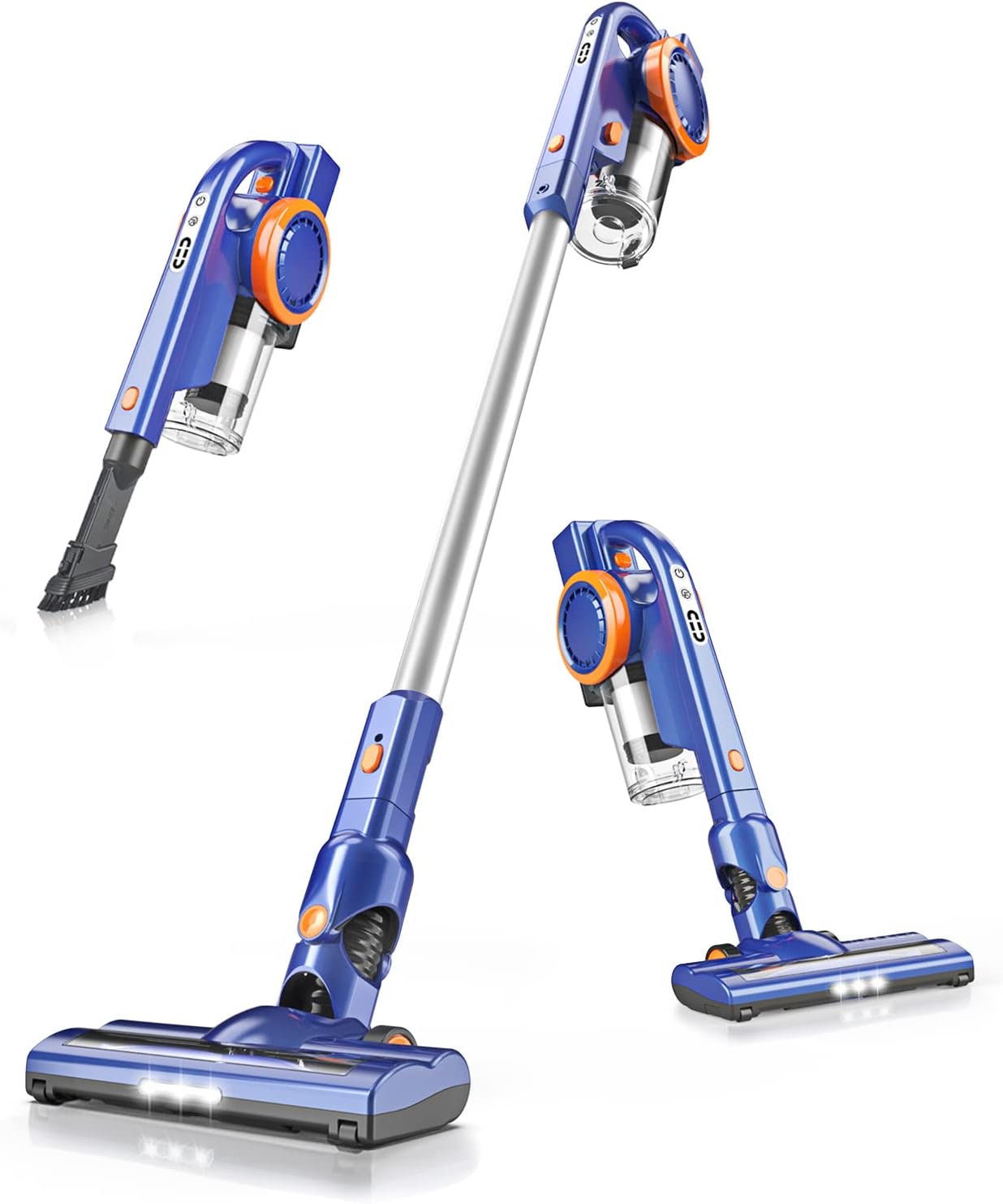 Cordless Vacuum Cleaner - ORFELD 22000Pa Cordless Vacuum 6-in-1, Up to 50Mins Runtime, Powerful & Rechargeable Stick Vacuum, Lightweight Hardwood Floor Vacuum for Home Car Carpet Pet Hair