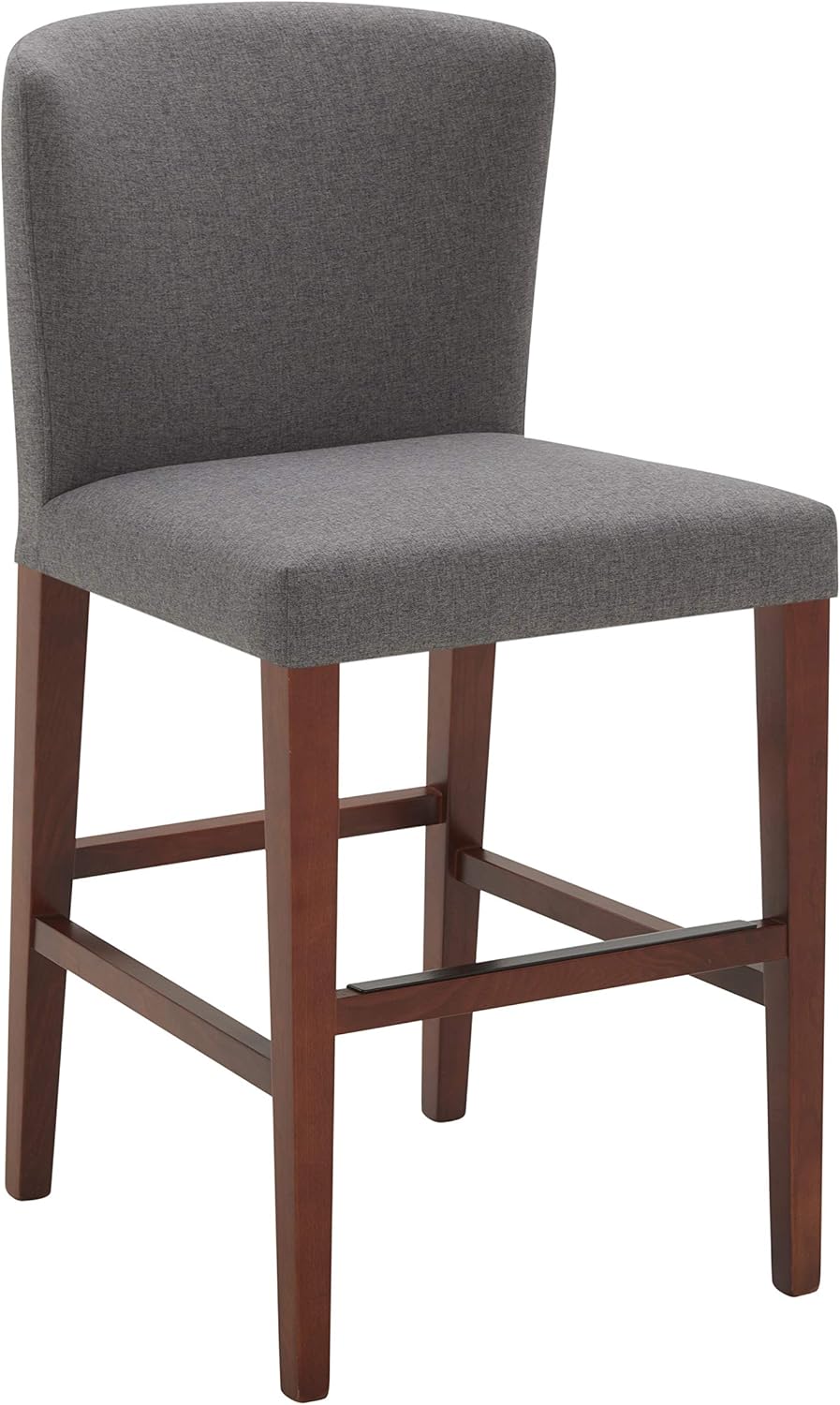 Amazon Brand – Rivet Eli Modern Curved-Back Counter-Height Barstool, 38.2