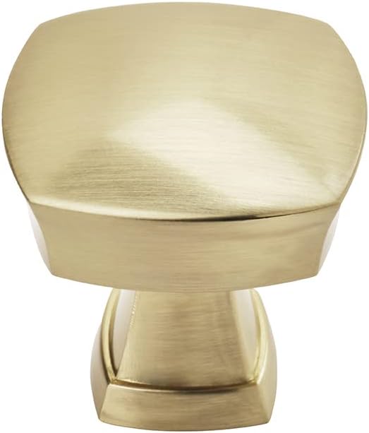 Stature 1-1/4 in (32 mm) Length Golden Champagne Cabinet Knob - 10 Pack Pack of 2