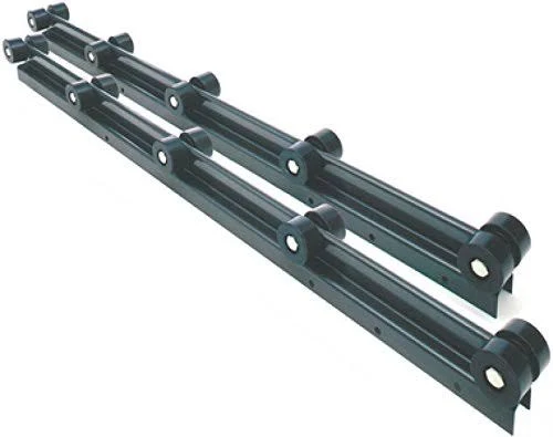 Dutton-Lainson 6354 4 ft Roller Bunks, Black