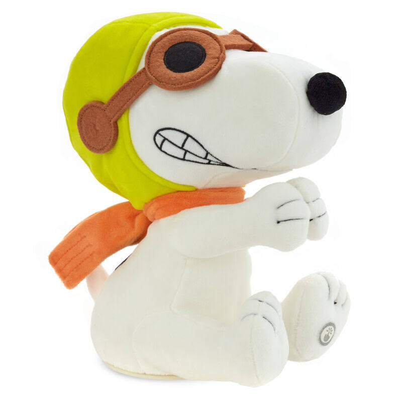 Peanuts Flying Ace Snoopy Stuffed Animal with Sound and Motion, 11x22