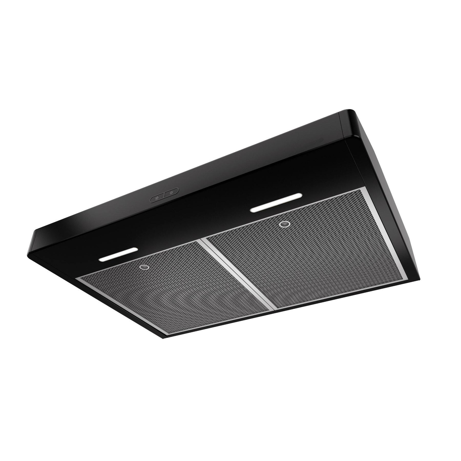 Broan Tenaya 2 36 300 CFM Black Under-Cabinet Range Hood - TEN236BL