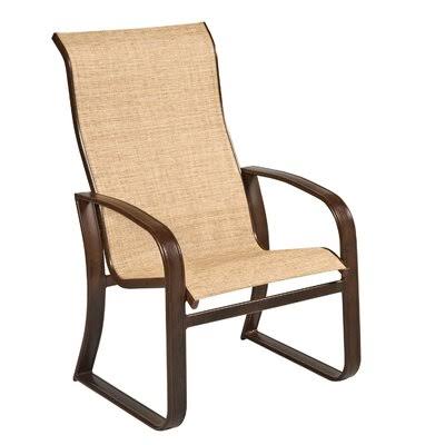 Cayman Isle Sling High-Back Patio Dining Chair Woodard Color: Pewter