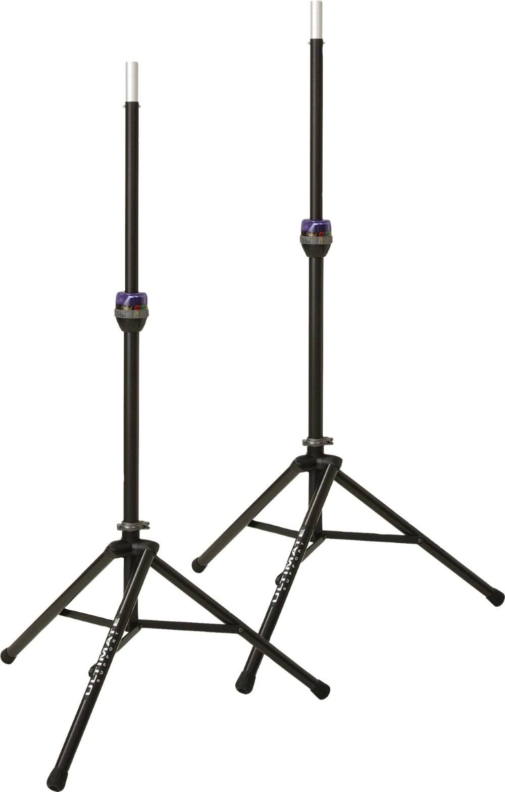 Ultimate Support TS-90B TeleLock Tripod Speaker Stand Pair, Black